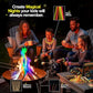 Complete Campfire Kit , Box include 6 Magical Color Changing Fire Packs, 20 Game Cards, 10 Glowsticks, 2 Fire Starters, 10 Incense Sticks, 10 Bamboo Sticks, Fun Camping Set, Outdoor Parties, Campfire