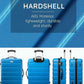 Suitour Luggage 3 Piece Sets Hard Shell Luggage Set with Spinner Wheels, TSA Lock, 20 24 28 inch Travel Suitcase Sets, Cerulean Blue