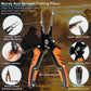 Selake 7 PCS Complete Fishing Tools Set, Fish Lip Gripper with Scale, Fishing Pliers, Hook Remover, Line Cutter & Scissors, Corrosion Resistant for Saltwater Freshwater Kayak Ice Fishing