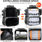 Rabjen Fishing Tackle Backpack with Rod Holders, Bottle Holder, Storage Bag Store Fishing Gear
