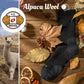 Alpaca Wool Hunting Socks 2 pairs for Men Women, Thermal Warm Compression Thick Winter Cushioned Hiking Boot Moisture Wicking