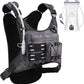 Running Vest with 2L Water Bladder, USA Original Patent, Lightweight Adjustable Chest Pack with Pistol Holster, Reflective Running Hydration Vest for Women Men for Marathon