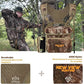NEW VIEW Bino Packs for Hunting - Binocular Straps Harness Chest Pack with Detachable Rangefinder Pouch, Adjustable Camo Binos Harness & Rain Cover - Ideal for Bow Hunter- Large