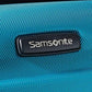 Samsonite Omni PC Hardside Expandable Luggage with Spinner Wheels, Caribbean Blue, Checked-Large 28-Inch