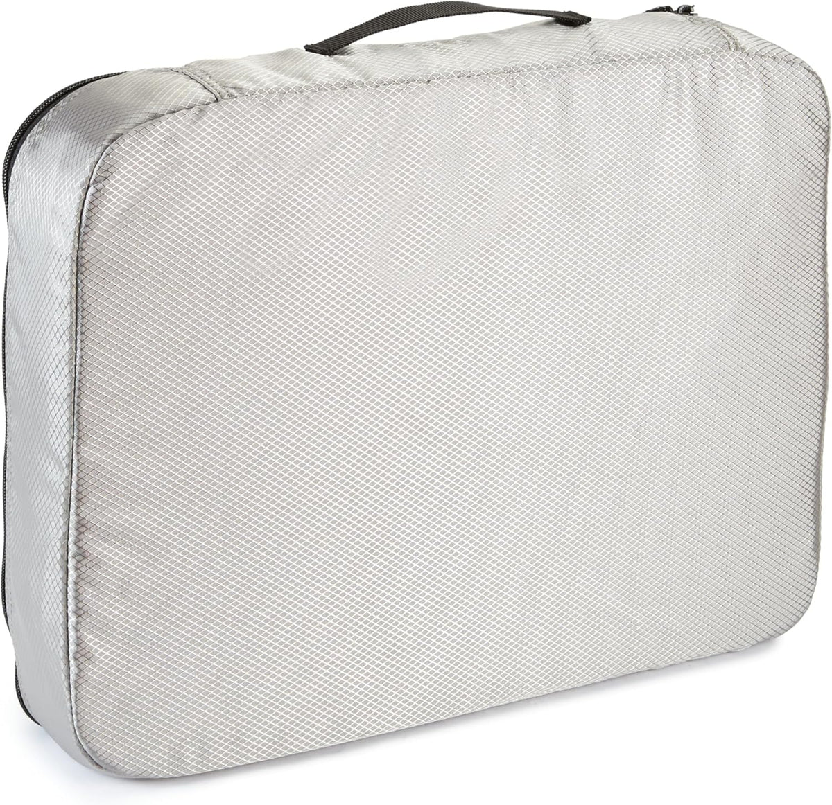Amazon Basics 4 Piece Packing Cubes Travel Organizer Set with Double Zipper, Mesh Top, Large, Gray - Roamly