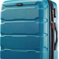 Samsonite Omni PC Hardside Expandable Luggage with Spinner Wheels, Caribbean Blue, Checked-Medium 24-Inch