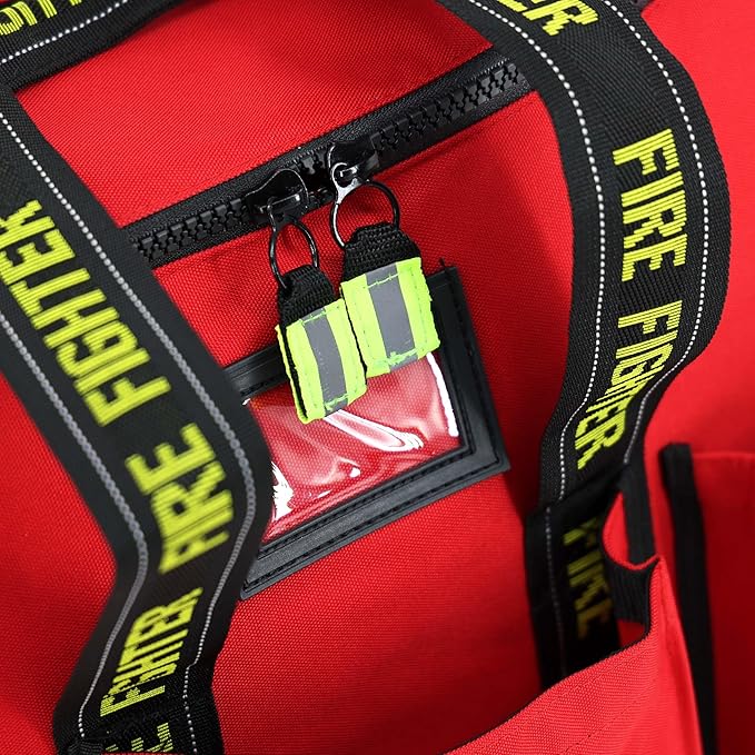 Lightning X Products Premium XL Step-In Turnout Gear Bag With Shoulder Strap & Front Pockets - Red