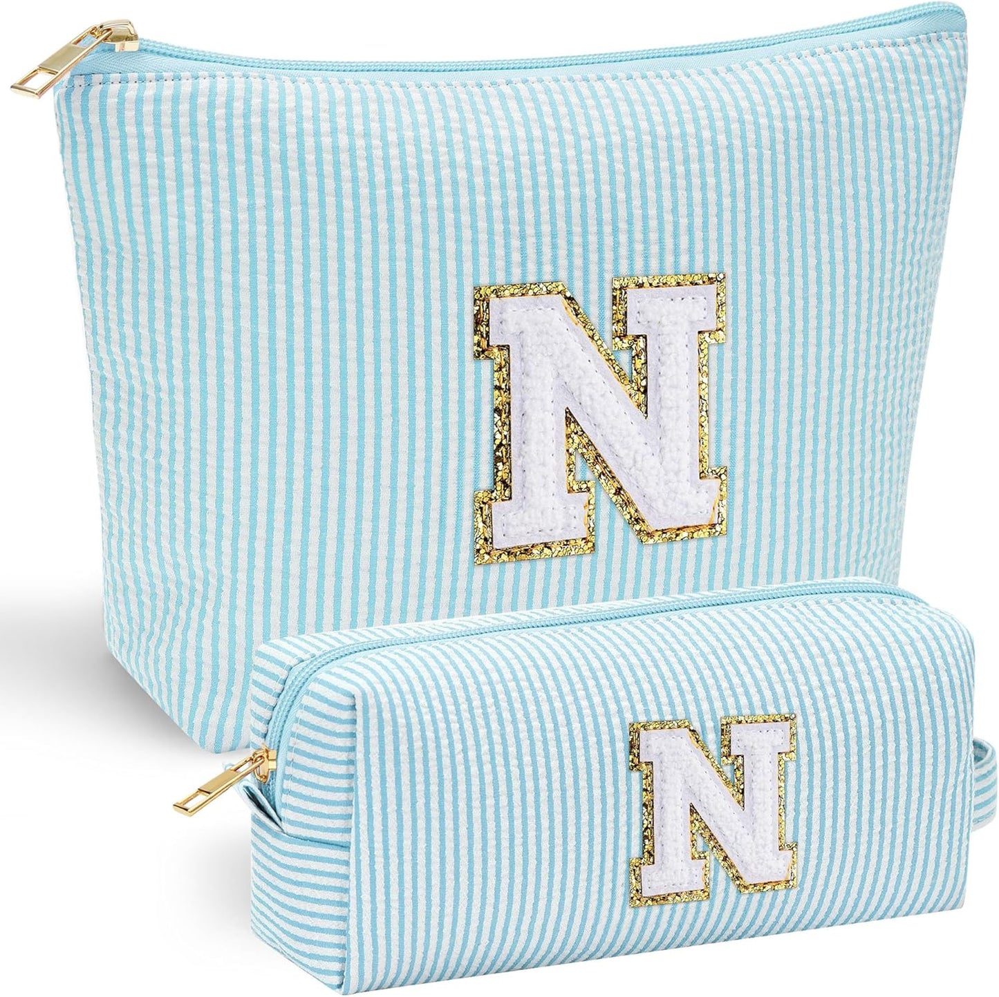 YOOLIFE Personalized Gifts for Women, Travel Makeup Bag Cosmetic Bag Skin Care Bag Cute Makeup Bag Sister Wife Friend Engagement Wedding Gifts for Women Tween Girls Trendy Stuff Thank You Gift N - Roamly