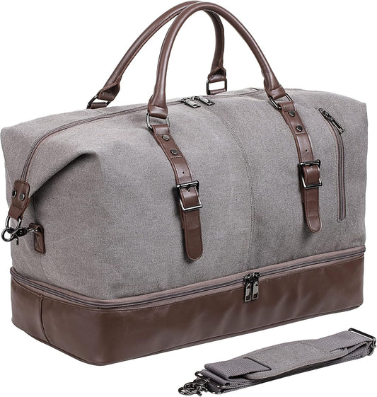 Weekender Overnight Bag Carry On Bag Travel Bag with Shoe Pouch - Roamly