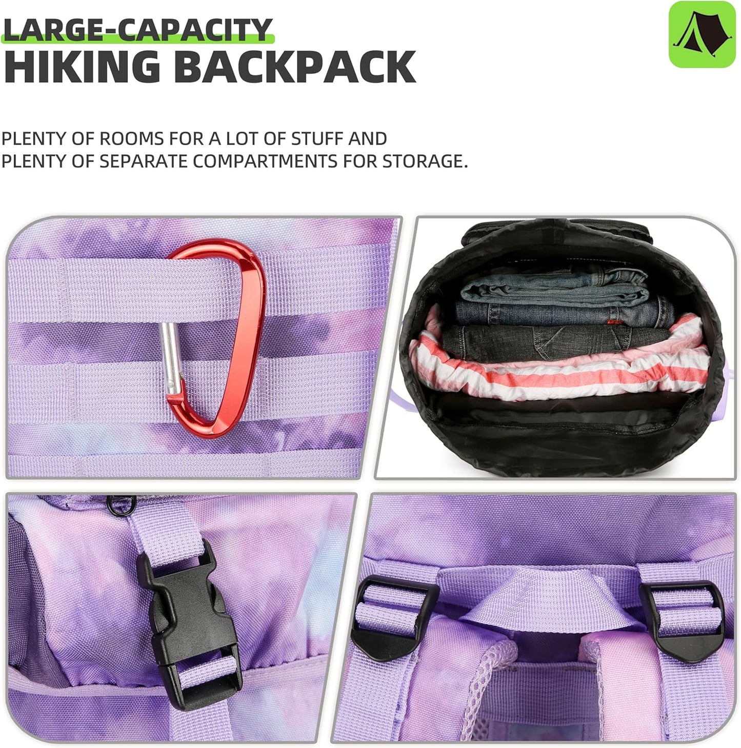 King'sGuard 70L Camping Hiking Backpack Tactical Backpack Military Molle Rucksack Backpack for Outdoor - Roamly