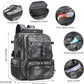 Rabjen Fishing Tackle Backpack, 45L Storage Waterproof Travel Bag Store Fishing Gear with Insulated Top Pocket