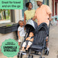 Summer Infant 3Dlite Folding Lightweight Side by Side Double Stroller with 5-Point Safety Harness for Infants and Toddlers, Black