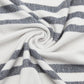 Amazon Basics Room Décor Throw Blanket, Lightweight and Cozy in Recycled Polyester, Light Grey With Blue Stripes, 50"x 60"