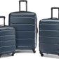 Samsonite Omni PC Hardside Expandable Luggage with Spinner Wheels, Teal, Checked-Large 28-Inch