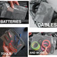 GOBAGS Air Production Multi‑Size Clear Zipper Pouch (4‑Pack) – Cable Organizer & Travel Gear Bag for Electronics, Camera Accessories, Tool Pouch & Small Tech Storage