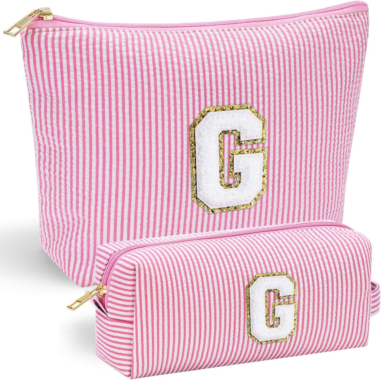 YOOLIFE Unique Makeup Bag - Pink Cosmetic Travel Toiletry Bag for Women, Sister, Girlfriend, Friend Gifts - Roamly
