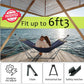 Tranquillo Ultimate Relaxation Portable Hammock Stand, Foldable Hammock Stand with Canvas Hammock, Spreader Bar, Quick Fold Unfold in 30 Seconds Steel Frame Hammock 600 lbs Capacity, White/Navy