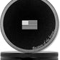 Metal Pouch Can | Metal Container | Slim EDC Pocket Tin | Airtight & Moisture-Resistant | Compact Daily Organizer | Pill Case & Travel Tin | Father’s Day Gift for Dad | (American Flag, Black, Tall)