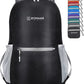 ZOMAKE Ultra Lightweight Hiking Backpack 20L, Packable Small Backpacks Water Resistant Daypack for Women Men(Black)