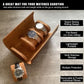 Longjet Watch Roll Travel Case for Men Portable Watches Organizer Box with Removable Velvet Pillow Holder (Brown)
