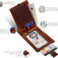 SERMAN BRANDS RFID Blocking Slim Bifold Genuine Leather Thin Minimalist Front Pocket Wallets for Men Billfold Wallet Men Gift