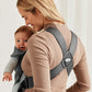 BabyBjörn Baby Carrier Mini, Dark Gray, 3D Jersey Infant Carrier (7-25 lbs), Ergonomic, Easy-to-Use