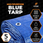 Better Blue Poly Tarp 40' x 40' - Multipurpose Protective Cover - Lightweight, Durable, Waterproof, Weather Proof - 5 Mil Thick Polyethylene - by Xpose Safety