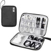 SELLYFELLY Travel Electronics Organizer Portable Cable Organizer Bag for Storage Electronic Accessories Case for Cord,Phone,Charger,Flash Drive (Black)