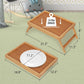 Artmeer Bed Tray Table with Folding Legs,Bamboo Breakfast in Bed for TV Table, Laptop Computer Tray,Eating,Snack Tray(Bamboo) Large Size