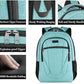 BIKROD Teal Backpack for Women and Men, Extra Large School Backpacks for Teens, Water Resistant Back Pack Fits 17 Inch Laptop, Business Anti Theft Sturdy Computer Bag Gifts