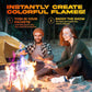 Magic Campfire Fire Color Changing Packets for Fire Pit (4 Pack) Outdoor Fireplaces & Bonfires, Rainbow Colored Flames - Perfect Camping Essential & Accessories - Must Have for Kids & Adults