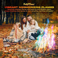 Magic Campfire Fire Color Changing Packets for Fire Pit (4 Pack) Outdoor Fireplaces & Bonfires, Rainbow Colored Flames - Perfect Camping Essential & Accessories - Must Have for Kids & Adults