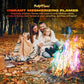 Magic Campfire Fire Color Changing Packets for Fire Pit (25 Pack) Outdoor Fireplaces & Bonfires, Rainbow Colored Flames - Perfect Camping Essential & Accessories - Must Have for Kids & Adults