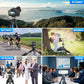 Carbon Fiber Travel Tripod with 360° Ball Head, Mini Desktop Tripod for DSLR Camera, Folded Height 10.6", Max Height 14.5″, Max Load 10kg/22lbs