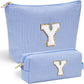 YOOLIFE Personalized Travel Makeup Bag - Cute Cosmetic & Skin Care Bag for Sister, Wife, Friend, Engagement, Wedding, Mother's Day Gift - Roamly