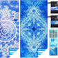 2 Pack Microfiber Lightweight Beach Towel Sand Free Quick Dry Absorbent Thin Compact Towels for Swimming Pool Camping Beach Accessories Large Easy Pack Travel Things for Vacation Essentials Gift