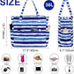 Waterproof Beach Tote Pool Bags for Women Ladies Extra Large Gym Tote Carry On Bag With Wet Compartment for Weekender Travel