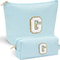 YOOLIFE Gifts for Women & Girls, Teen & Birthday Gifts, Personalized Initial Makeup Bag - Roamly