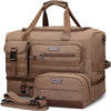 WITZMAN Duffle Bag for Men 50L Canvas Weekender Overnight Bag with Toiletry Bag Sets Travel Duffel Bag Shoes Compartment（A8010-2 Brown） - Roamly