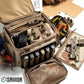 Savior Equipment Specialist Series Tactical Triple Pistol Shooting Range Hunting Duffle Bag Gun Carrying Case, Rigid Compartment Frame, Lockable Zippers