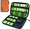 Electronics Organizer,Travel Cord Organizer Pouch, Portable Cable Organizer Bags,Travel Electronic Accessories Storage Case for Cables, Cords, Charger, Phone (Orange)