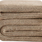L'AGRATY Knitted Weighted Blanket - 50"x60" 10lbs Cooling Chunky Knit Heavy Blanket for Adults Braided Crochet Throw Thick Cable Yarn Knit Decorative No Beads Evenly Weighted Machine Washable