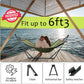Tranquillo Sturdy Steel Hammock Stand with Premium Cotton Canvas, 600 lbs Capacity Hammock Folding, Portable Hammock Stand 30-Second Fold Unfold Spacious Hammock Design, Sage