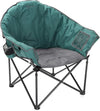 ARROWHEAD OUTDOOR Oversized Heavy-Duty Club Folding Camping Chair with Pocket, Cup Holder, Portable, Padded, Moon, Round, Saucer, Supports 330lbs, Carrying Bag