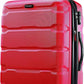 Samsonite Omni PC Hardside Expandable Luggage with Spinner Wheels, Checked-Medium 24-Inch, Red