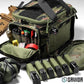 Savior Equipment Specialist Series Tactical Triple Pistol Shooting Range Hunting Duffle Bag Gun Carrying Case, Rigid Compartment Frame, Lockable Zippers