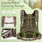 Hunting Backpack with Waterproof Rain Cover, 35L Hunting Backpacks for Men, Durable Large Capacity Hunting Day Pack with Rifle Bow Holder