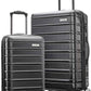 Samsonite Omni 2 Hardside Expandable Luggage with Spinner Wheels, 2-Piece Set (19/24), Midnight Black
