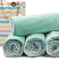 HILLFAIR Cotton Turkish Beach Towels, Quick Dry Lightweight Sand Free Peshtemal Towel for Bath Swim Yoga Spa Travel, Beach Accessories, Oversized Cotton Turkish Towels (39 x 72 inch- 4 Pack Mint Blue)