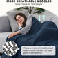 L'AGRATY Knitted Weighted Blanket - 50"x60" 7lbs Cooling Chunky Knit Heavy Blanket for Adults Braided Crochet Throw Thick Cable Yarn Knit Decorative No Beads Evenly Weighted Machine Washable